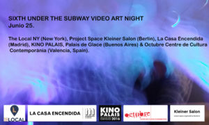 Under the Subway Video Art Night Poster